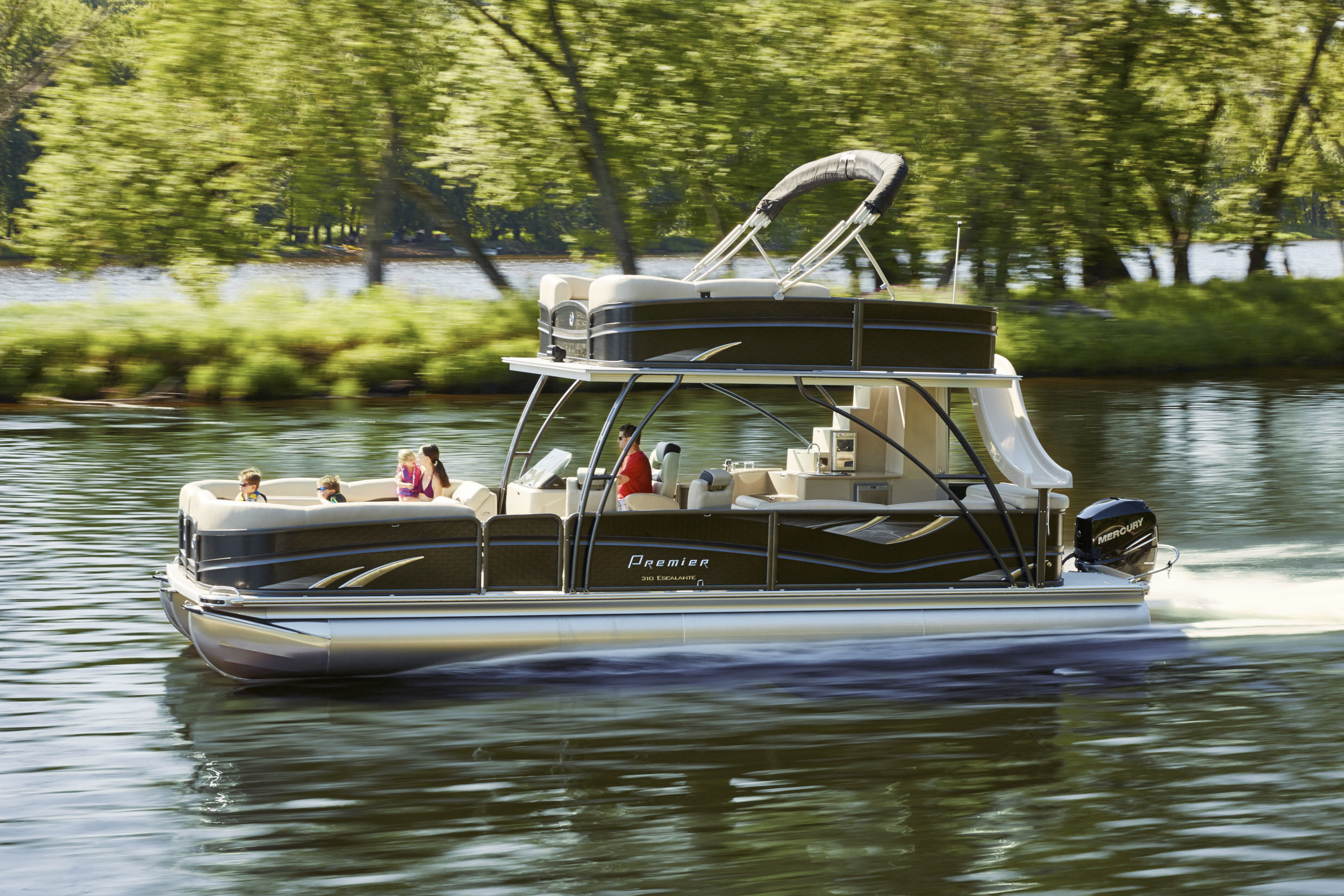 Premier Introduces TwoStory Escalante Pontoon Company Newsroom of