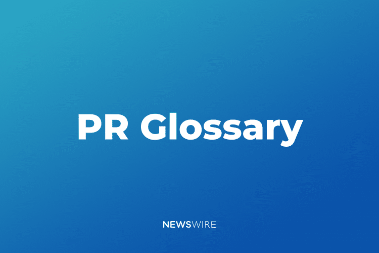 Newswire-branded Image that reads "PR Glossary"