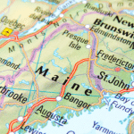 Picture of a map of Maine. Image is being used for a Newswire blog post about the top media outlets in Maine.