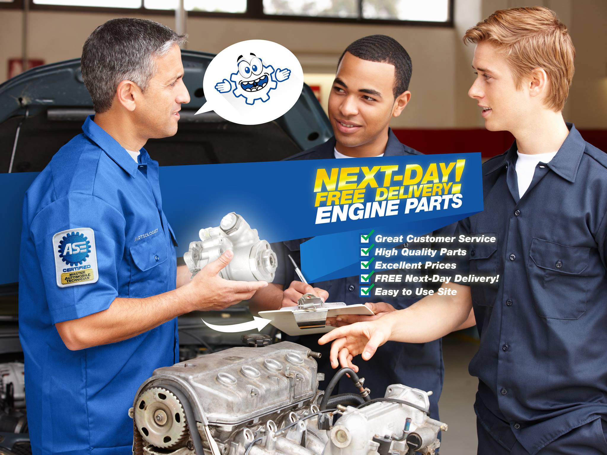 Love, Auto Parts and Next Day Delivery