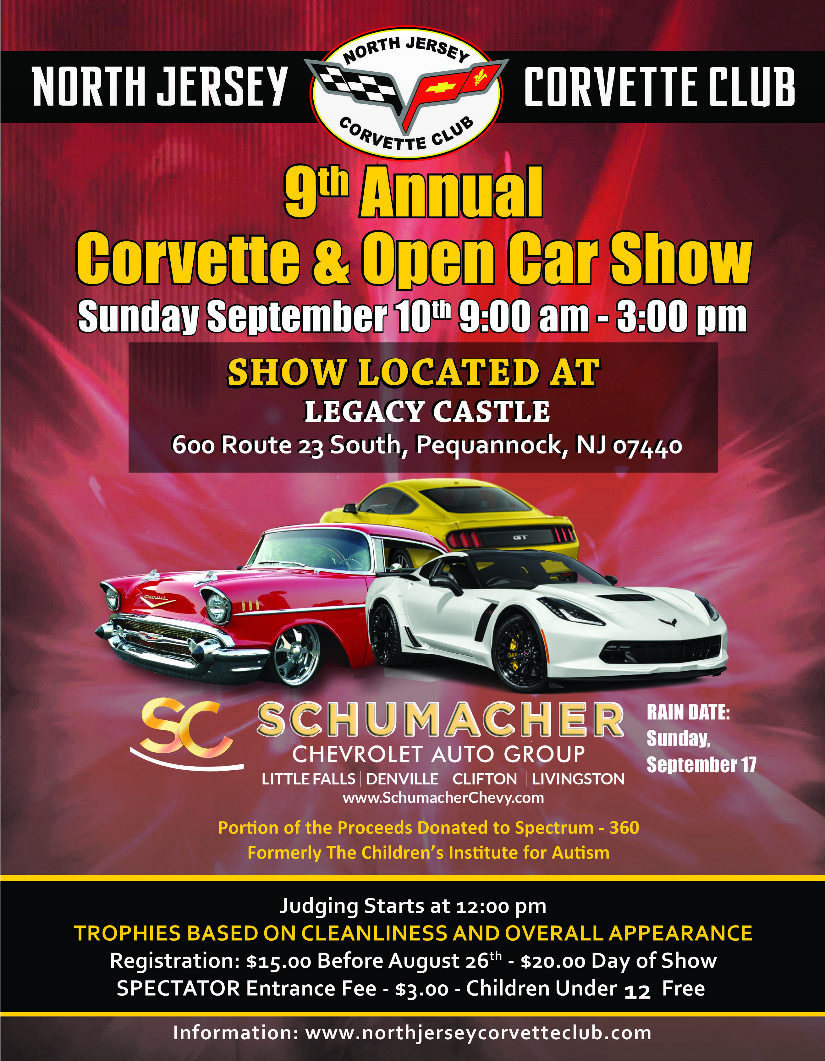Sept 10 North Jersey Corvette Club To Hold Its 9th