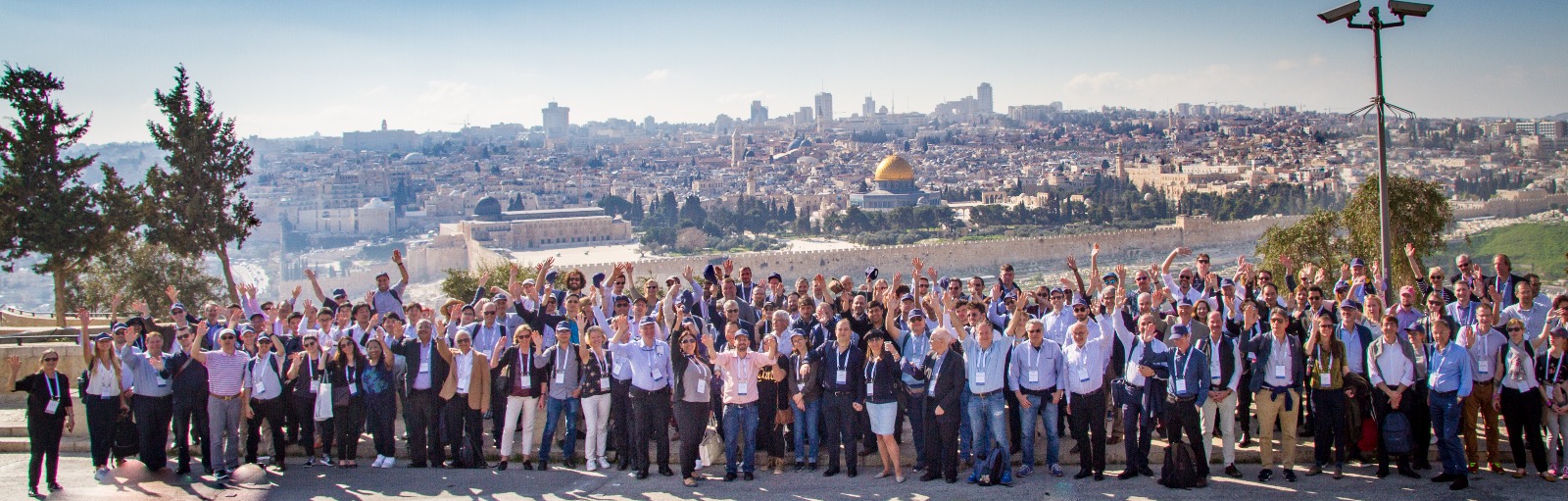 At the summit, international participants from leading cancer centers discussed the application of Alpha DaRT to various cancer types. This image shows the participants at the conference trip to Jerusalem, Israel.